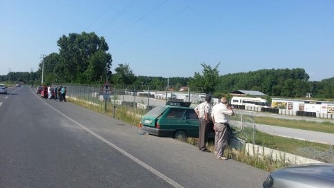 Sofuoğlu Pisti Önünde Trafik Kazası